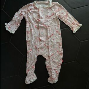 Magnetic Me Pink Floral Footie